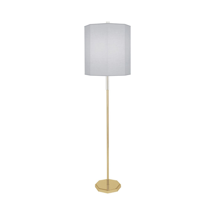 Kate Floor Lamp in Pearl Gray/Modern Brass.