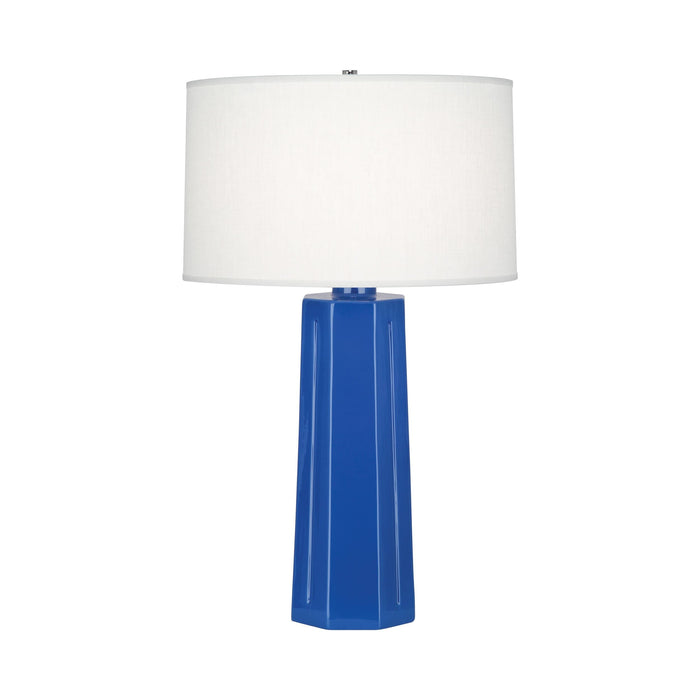 Mason Table Lamp in Marine Blue.