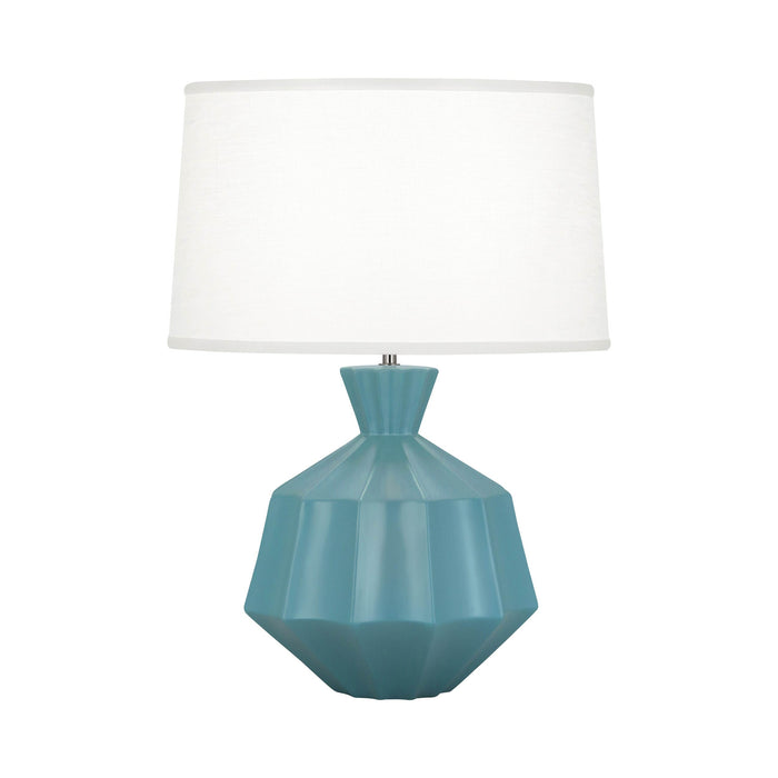 Orion Table Lamp in Matte Steel Blue (Large).