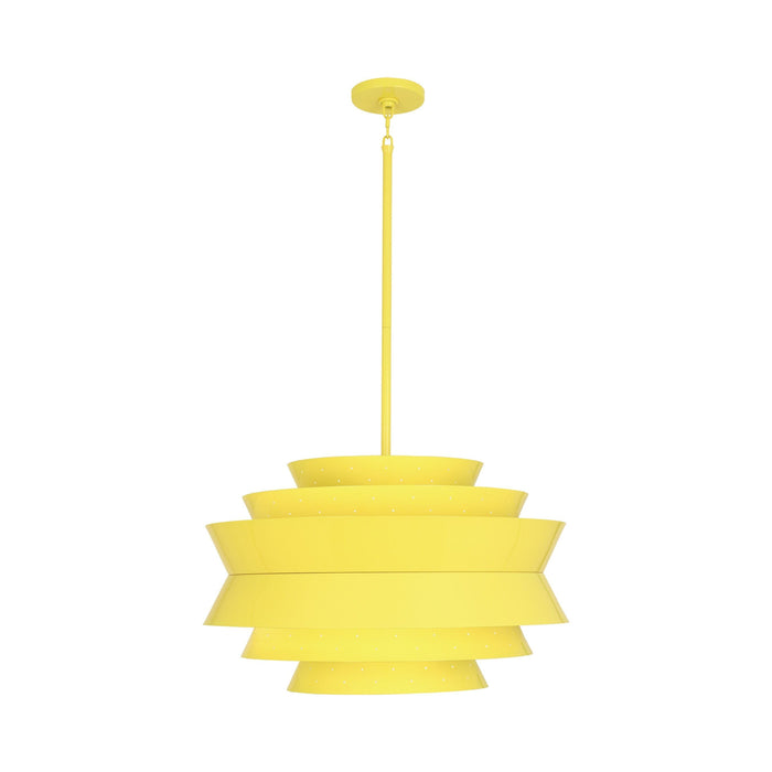 Pierce Large Pendant Light in Canary Yellow Gloss.