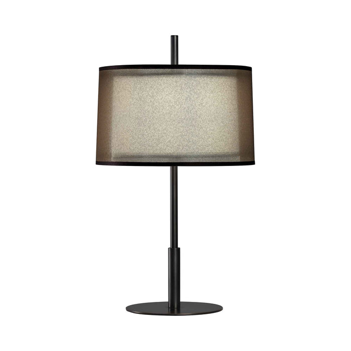 Saturnia Table Lamp in Deep Patina Bronze (22.75-Inch).