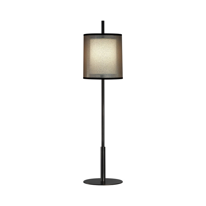 Saturnia Table Lamp in Deep Patina Bronze (32.5-Inch).