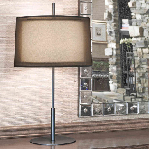 Saturnia Table Lamp in living room.