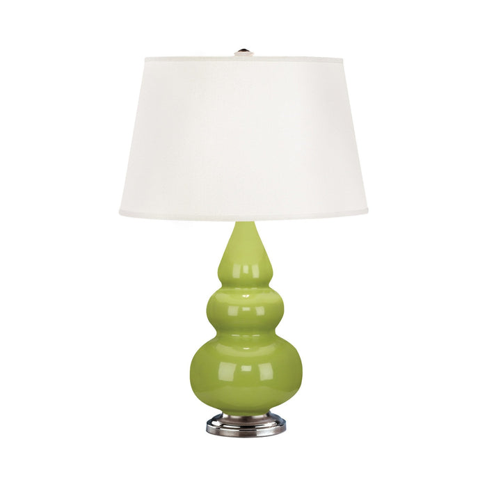 Triple Gourd Accent Lamp in Apple/Antique Silver.