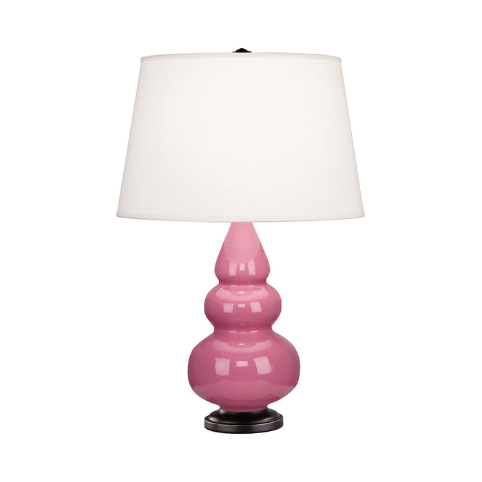 Triple Gourd Accent Lamp in Schiaparelli Pink/Deep Patina Bronze.