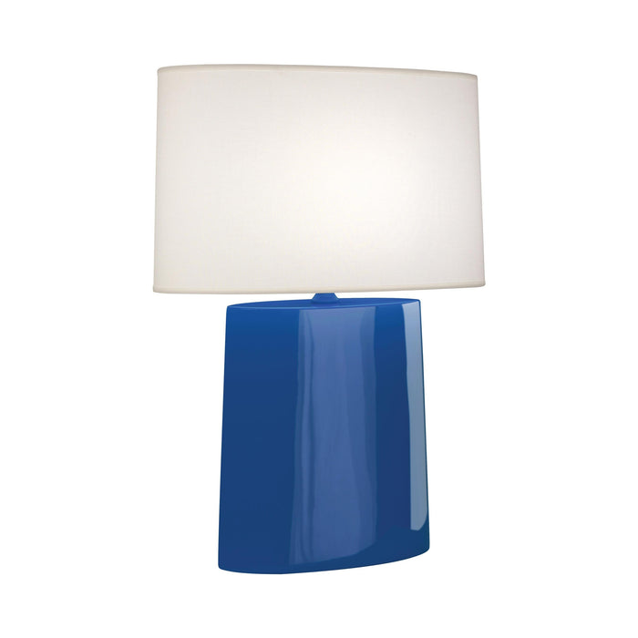 Victor Table Lamp in Marine Blue.
