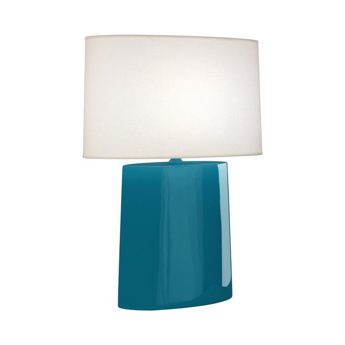 Victor Table Lamp in Peacock.