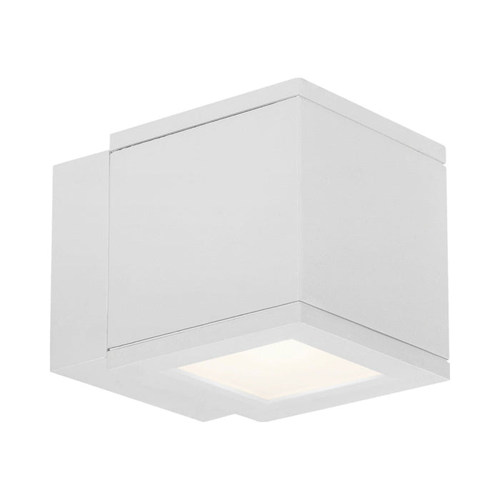 Rubix Outdoor LED Wall Light in White (1-Light).