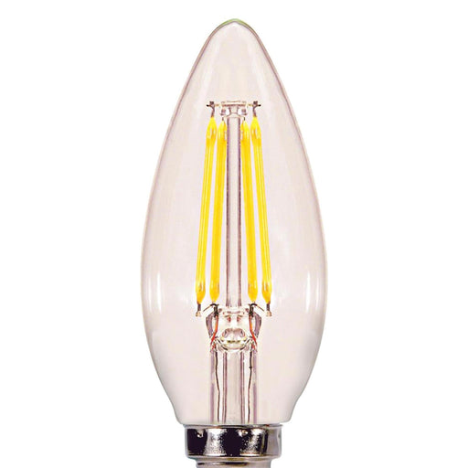 Edison Style Candelabra Base B Type LED Bulb in Detail.