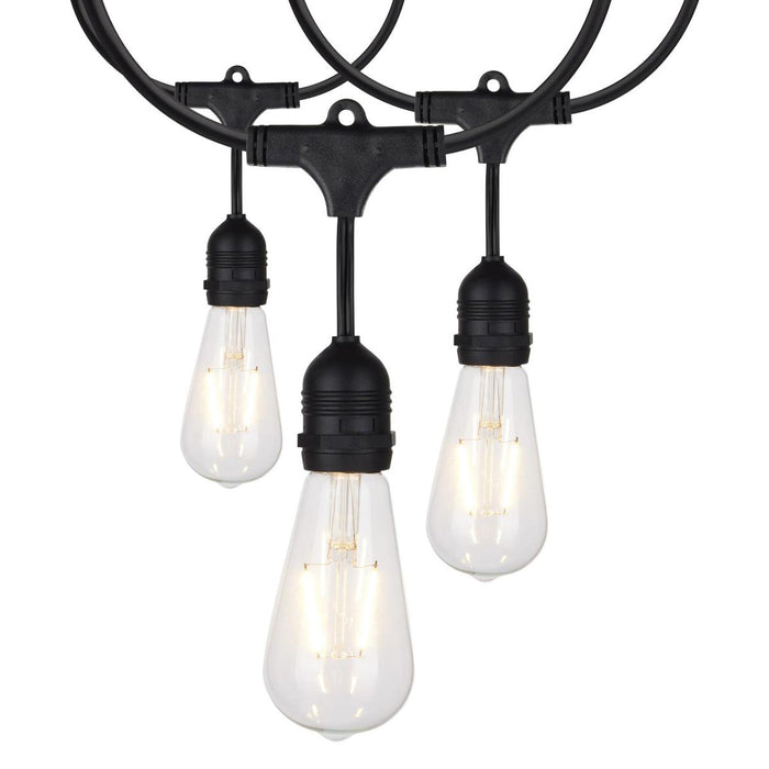 Indoor/Outdoor String Lights in Black (LED/1W/24-feet/7-Unit).