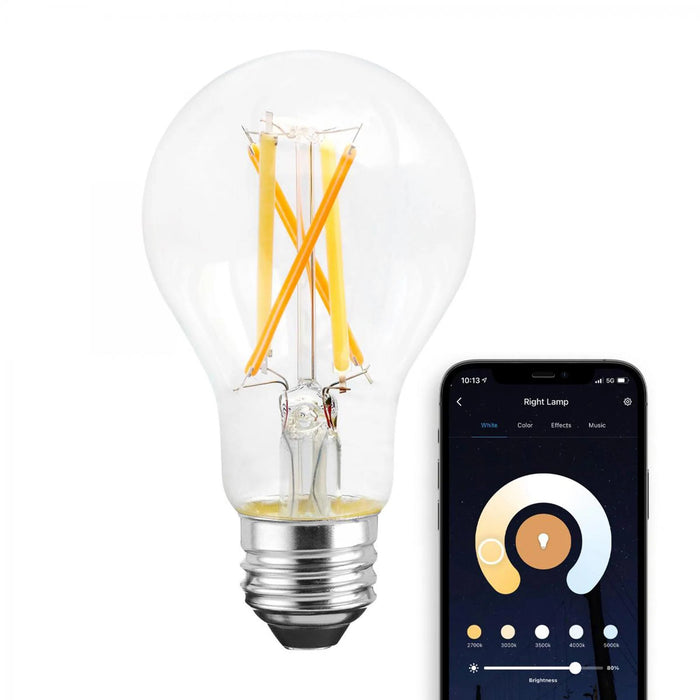 Starfish S11274 - 7.5 Watts A19 Wifi Smart LED Color-Changing Light Bulb in Detail.