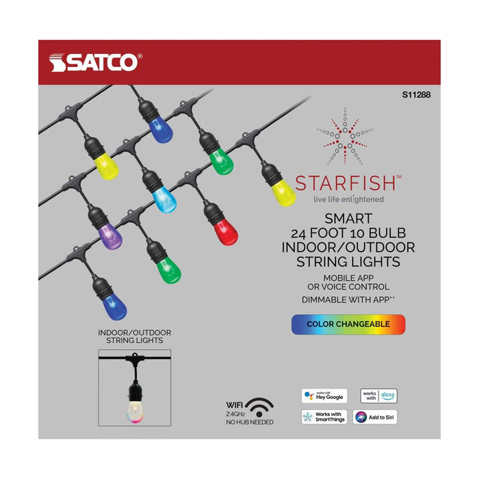 Starfish Wi-Fi Smart RGB And White Tuning LED String Lights in Detail.