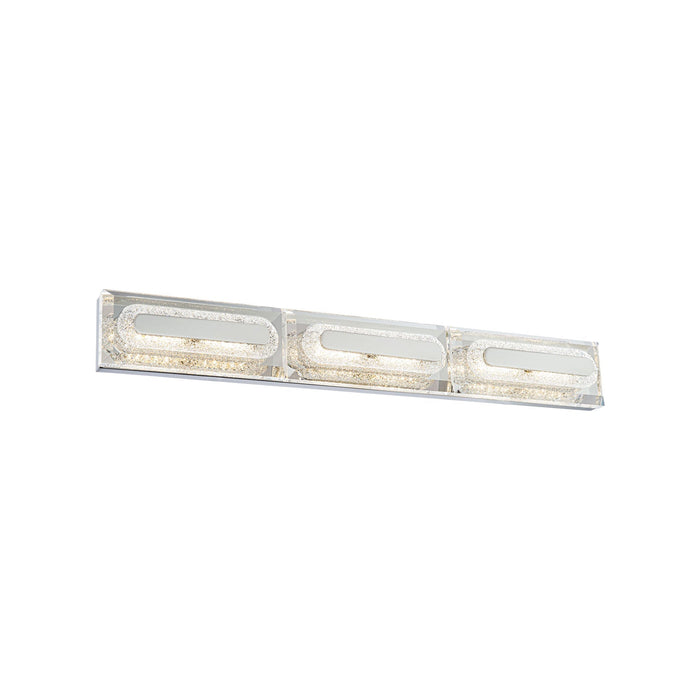 Soiree LED Vanity Wall Light in Polished Nickel (28-Inch).