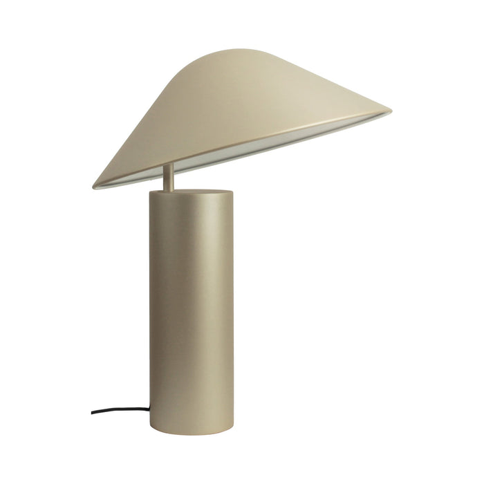 Damo Simple Table Lamp in Champagne Gold.