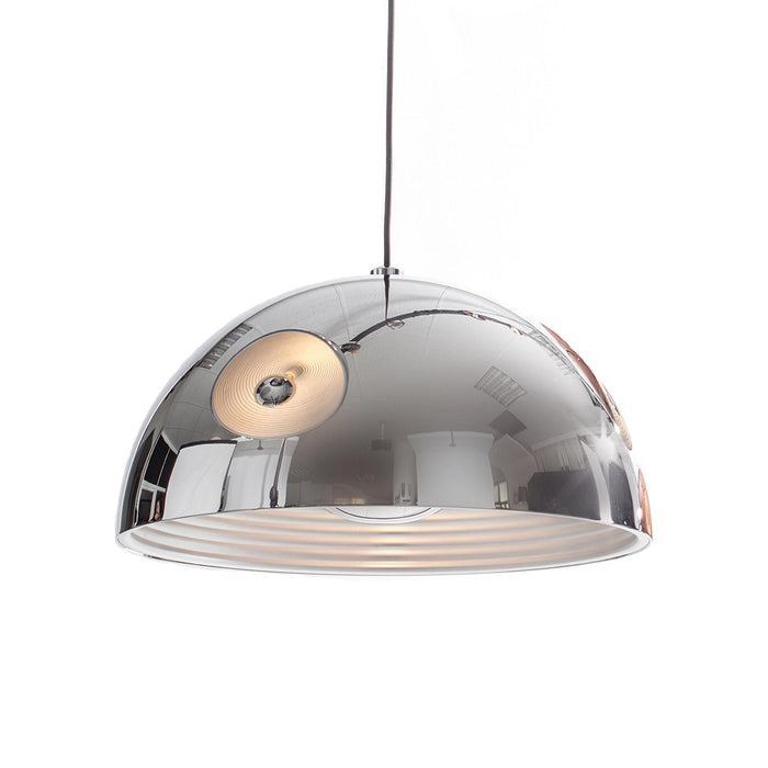 Dome Pendant Light in Chrome (Large).