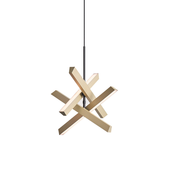 Konnect LED Pendant Light in Sand Gold (Small).