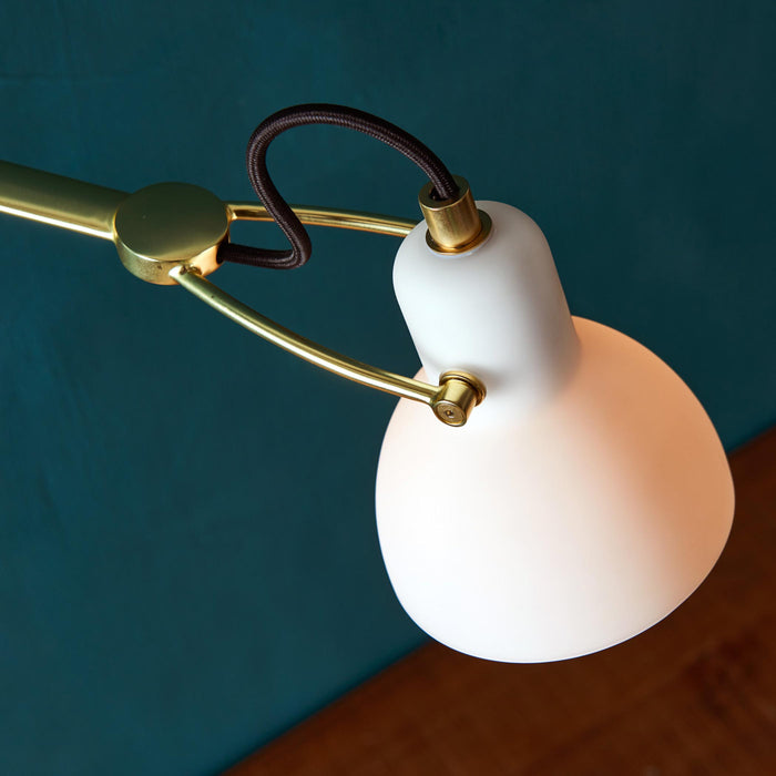 Laito Mini Swing Arm Wall Light in Detail.