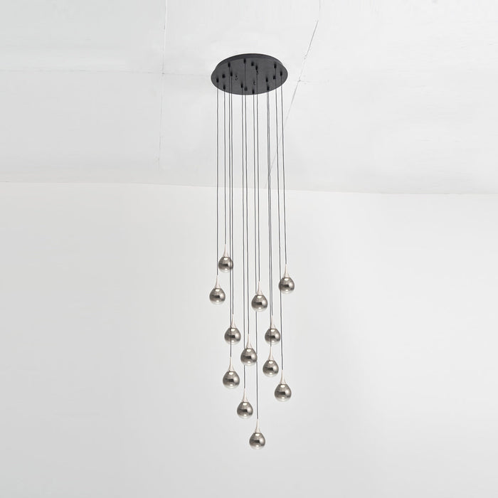 Paopao LED Multi Light Pendant Light in Chrome (Without Ring).