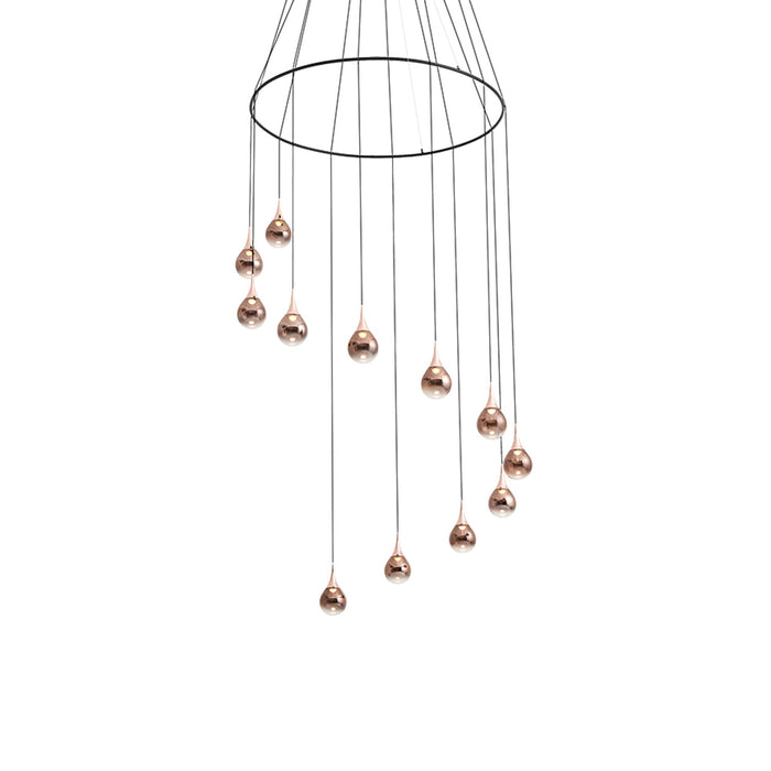 Paopao LED Multi Light Pendant Light in Copper (With Ring).