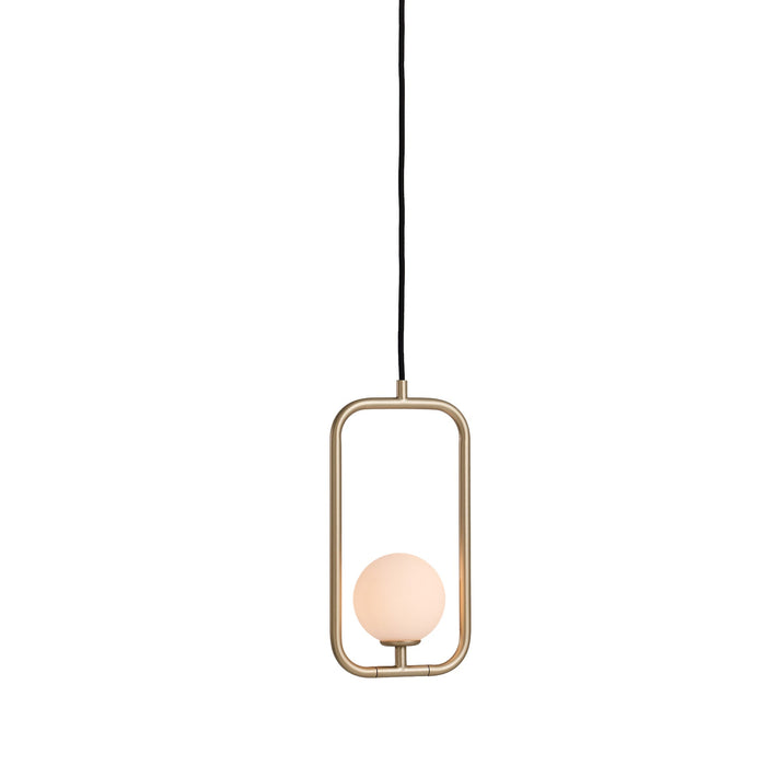 Sircle LED Pendant Light in Champagne Gold (Small).