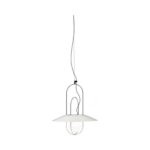 Setareh LED Pendant Light with Diffuser - in White.