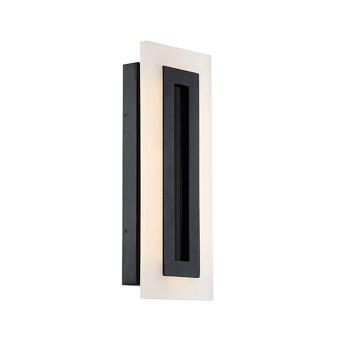 Shadow Outdoor LED Wall Light in Black.