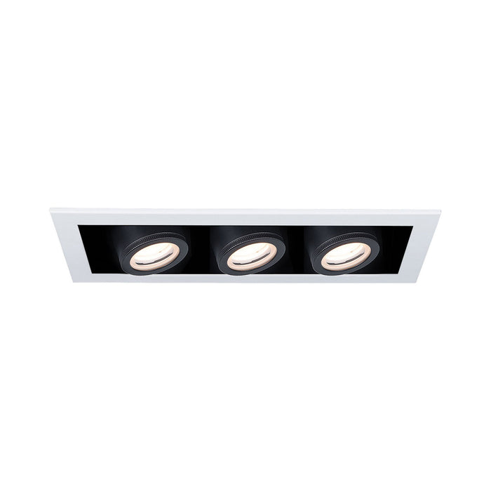 Silo Multiples 3 Light LED Recessed Trim in White/Black (Trim).