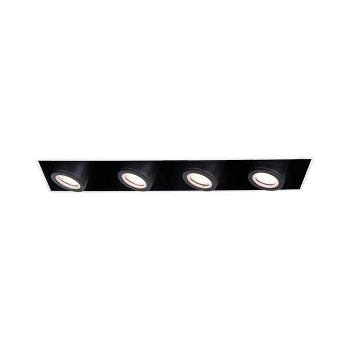 Silo Multiples 4 Light LED Recessed Trim in White/Black (Trimless).