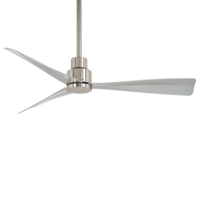 Simple Outdoor Ceiling Fan in Brushed Nickel/Small.