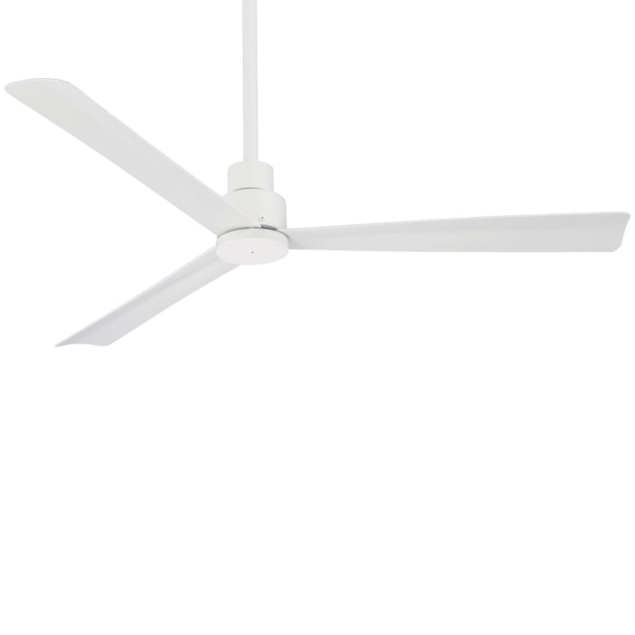 Simple Outdoor Ceiling Fan in Flat White/Large.