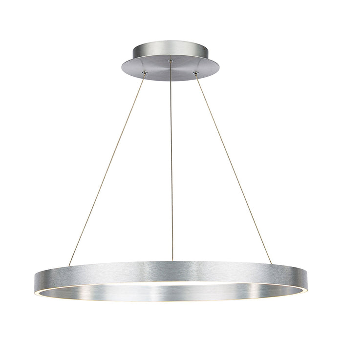 Sirius LED Pendant Light in Brushed Aluminum (Medium).