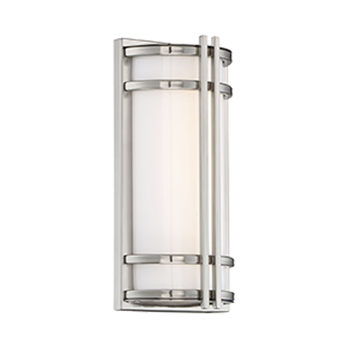 Skyscraper Outdoor LED Wall Light in Small/Stainless Steel.