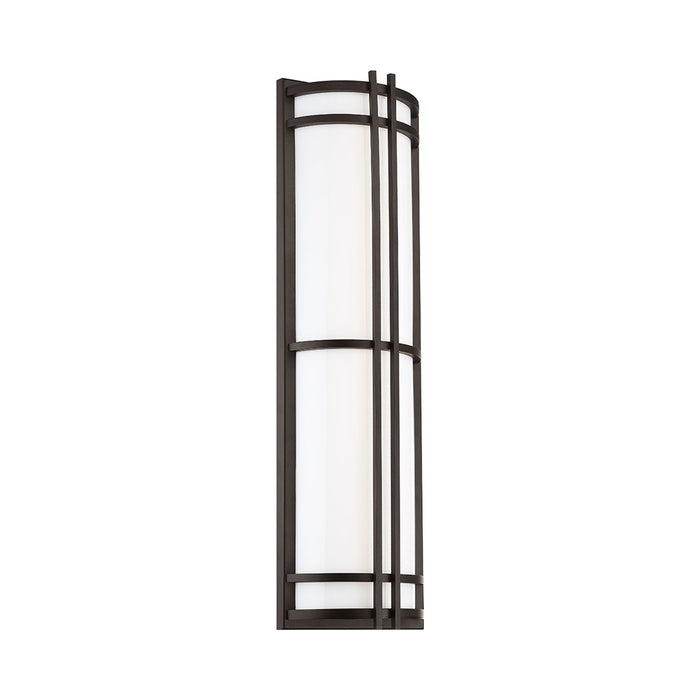 Skyscraper Outdoor LED Wall Light in Large/Bronze.