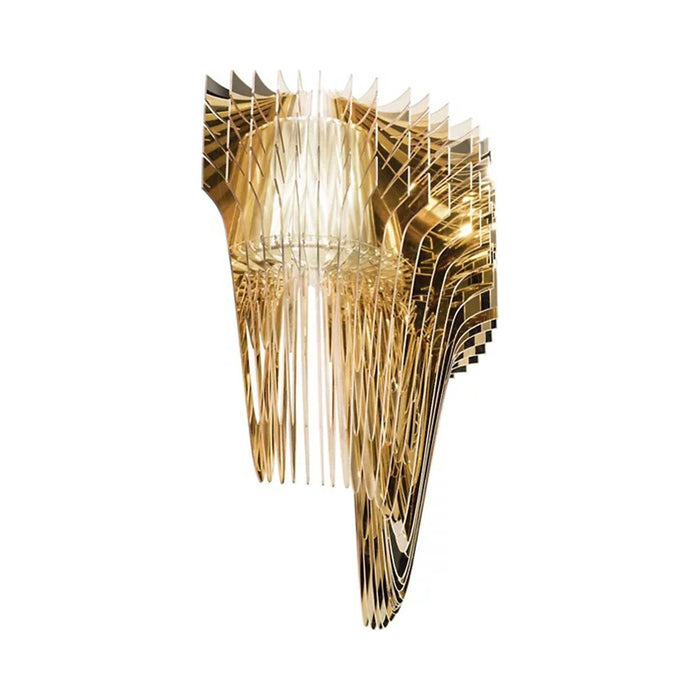 Aria Applique LED Wall Light in Gold.