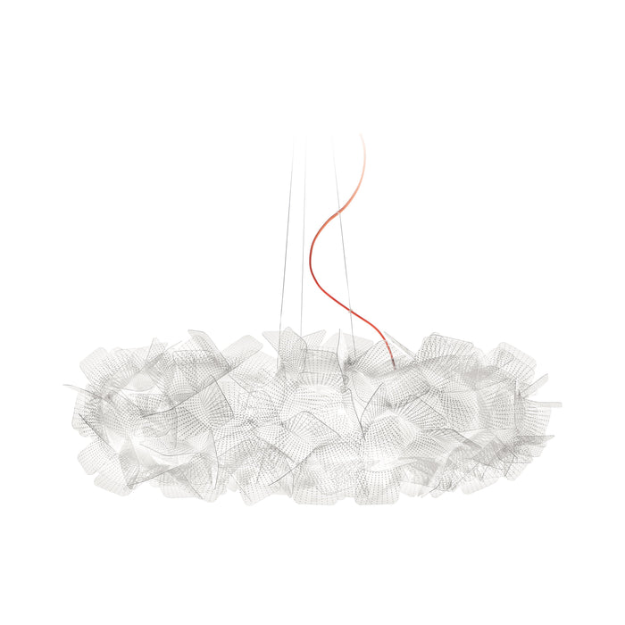 Clizia Pixel LED Pendant Light in Large (Red Cable).