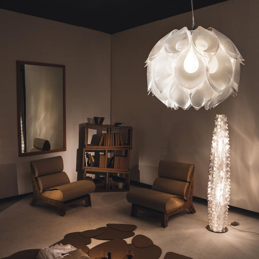 Flora LED Pendant Light in living room.