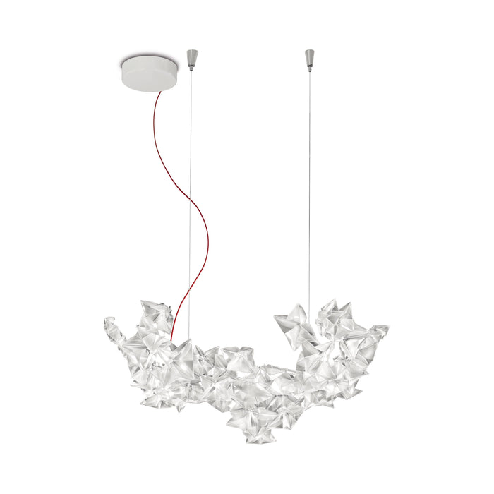 Hanami LED Linear Suspension Light in Red Wire Core (Small).