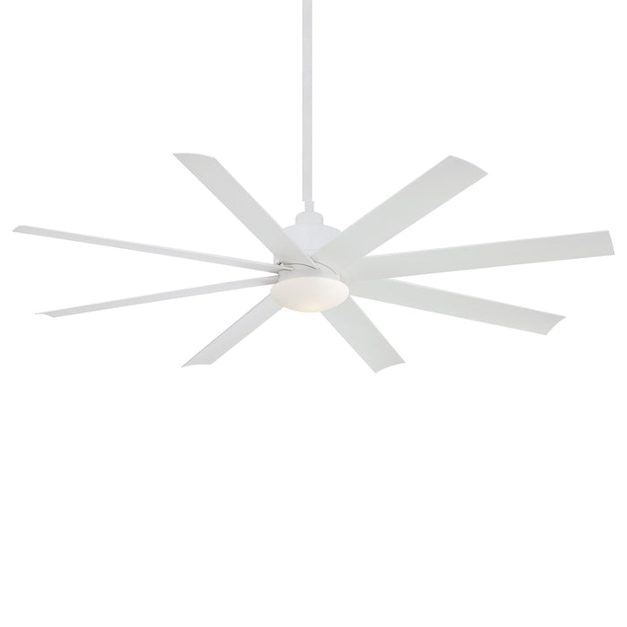Slipstream Outdoor LED Ceiling Fan in Flat White.