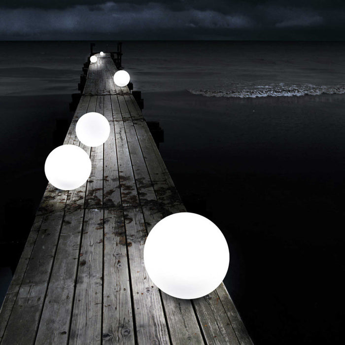 Globe Bluetooth Outdoor LED Lamp in Outside Area.
