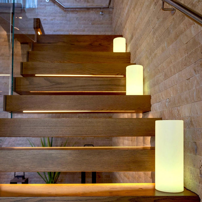 Tower LED Table Lamp in Stairway.