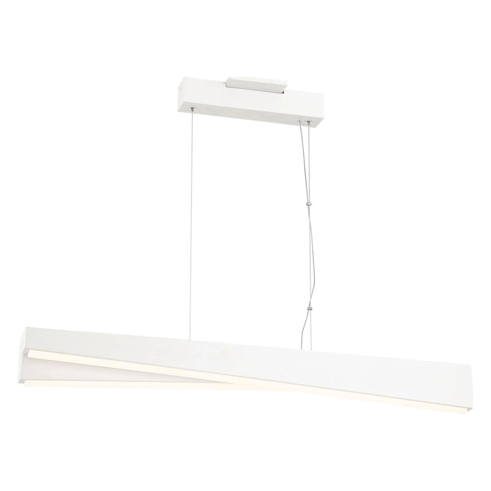 So Inclined LED Island Light in Sand White.