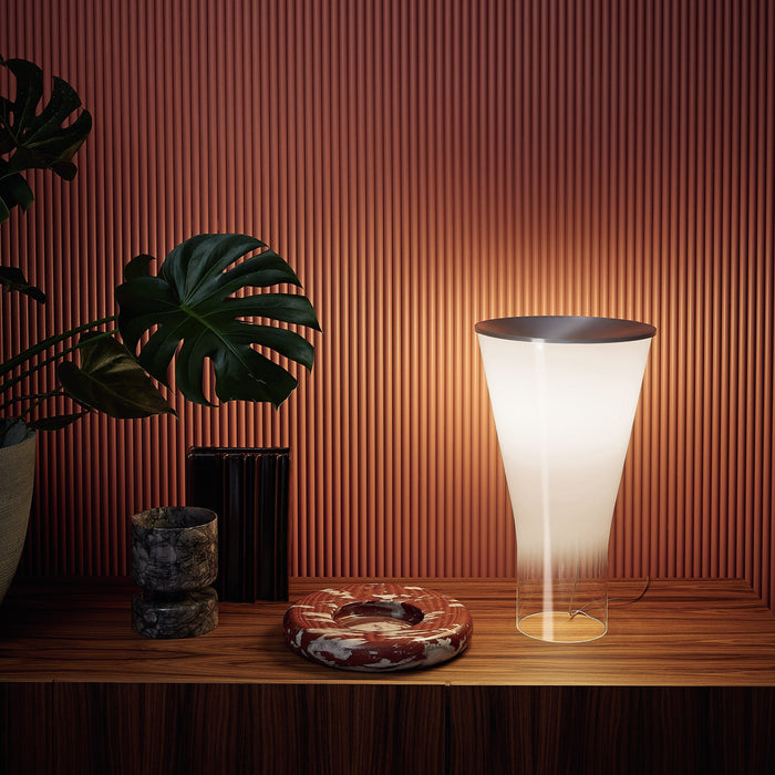 Soffio LED Table Lamp in living room.