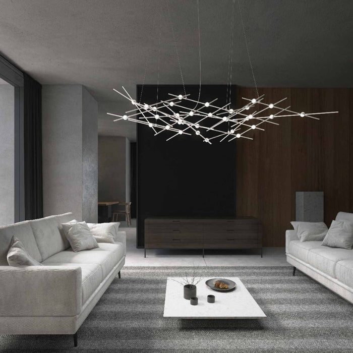 Constellation® Ursa Minor LED Pendant Light in living room.