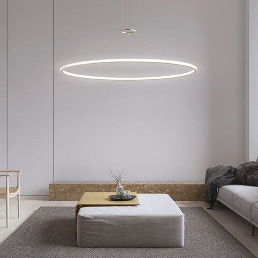 Luna™ LED Pendant Light in living room.