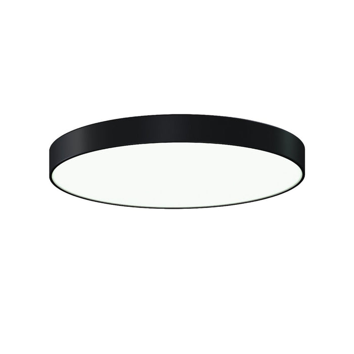 Pi LED Flush Mount Ceiling Light in Satin Black (24-Inch).