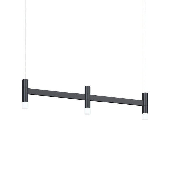 Systema Staccato™ LED Multi Light Pendant Light in Satin Black (3-Light/Without Shade).