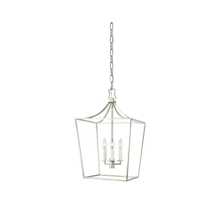 Southold Chandelier in Small/Polished Nickel.