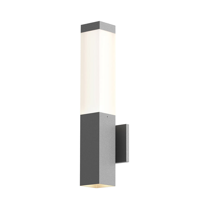 Square Column™ Outdoor LED Wall Light in Textured Gray.
