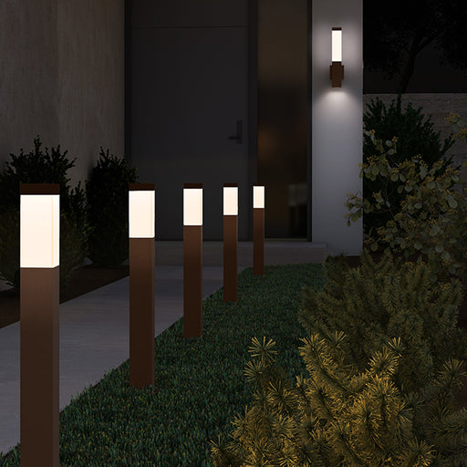 Square Column™ Outdoor LED Wall Light in outdoor.
