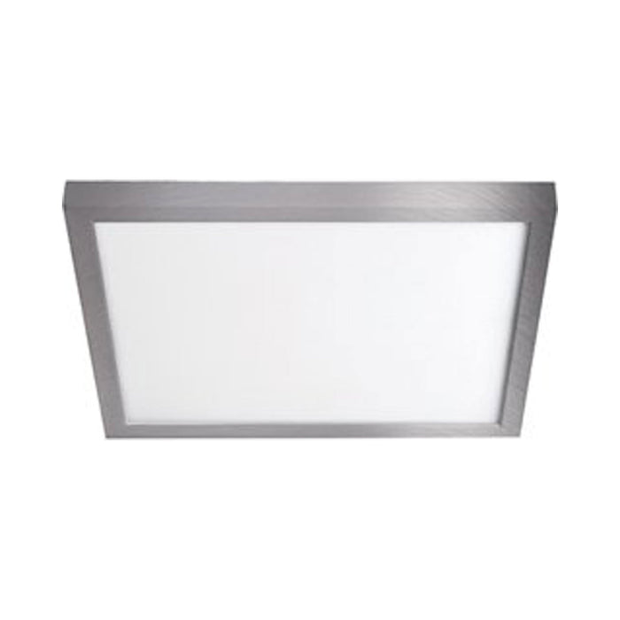 Square LED Ceiling/Wall Light in Brushed Nickel (Medium).